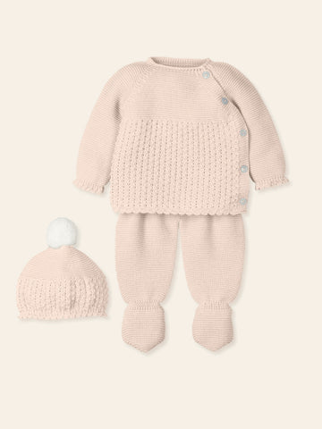 Baby Set Enternecer 9417 - Available in White, Sand, Pink, and Baby Blue