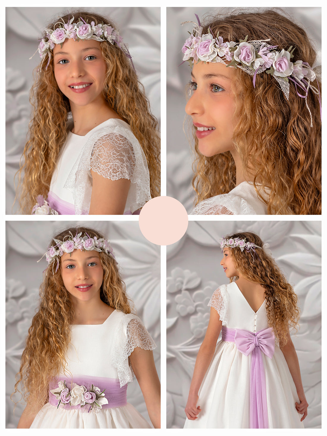 First Communion Dress Model 5806 : Fantasy and Elegance  - 8