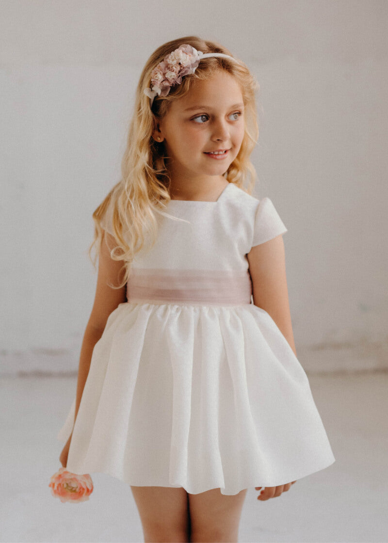 Cortejo Girls' Dress - Brocado (Rosa Maquillaje)