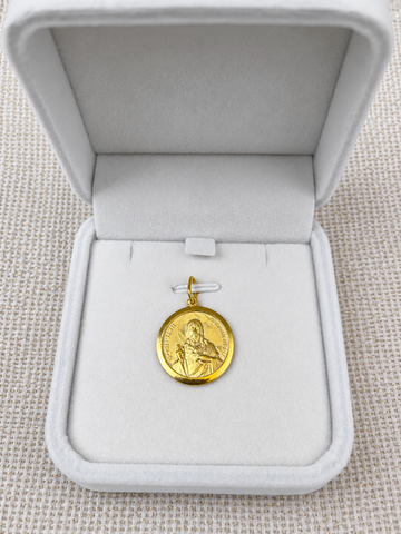 24K Gold-Plated Sacred Heart Medallion Pendant (1.8 cm) (Copy)