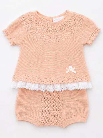 Peach Blossom Knit Set #C4035