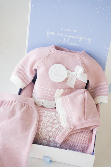 Laced in Love Dusty Pink 4pc Set -C6002