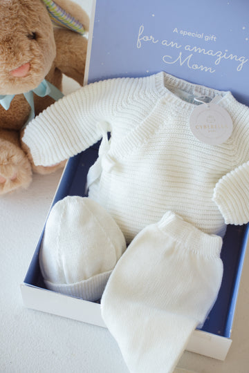 Feather 3 piece Knitted Set- 9811R