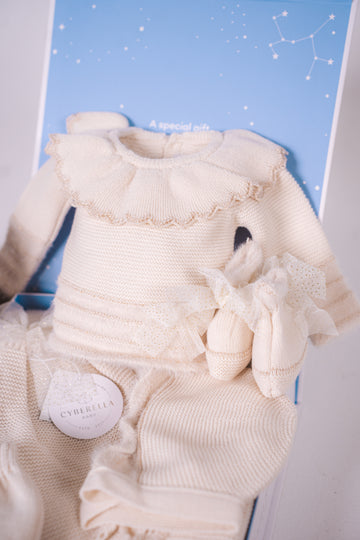 SET TEJIDO CULETE FEATHER NATURAL- 9833