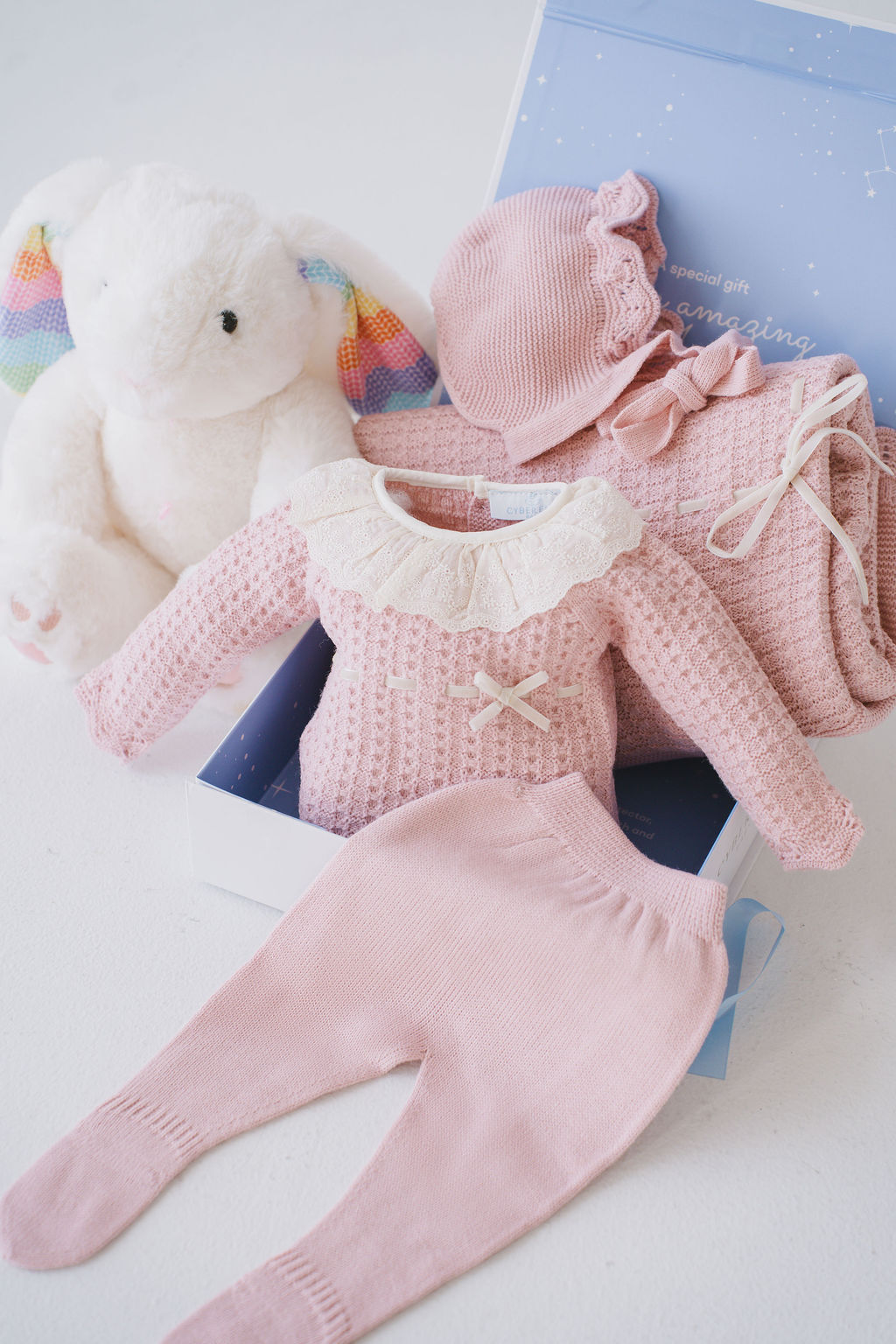 SET KNITTED FLEUR VINTAGE  - 9814