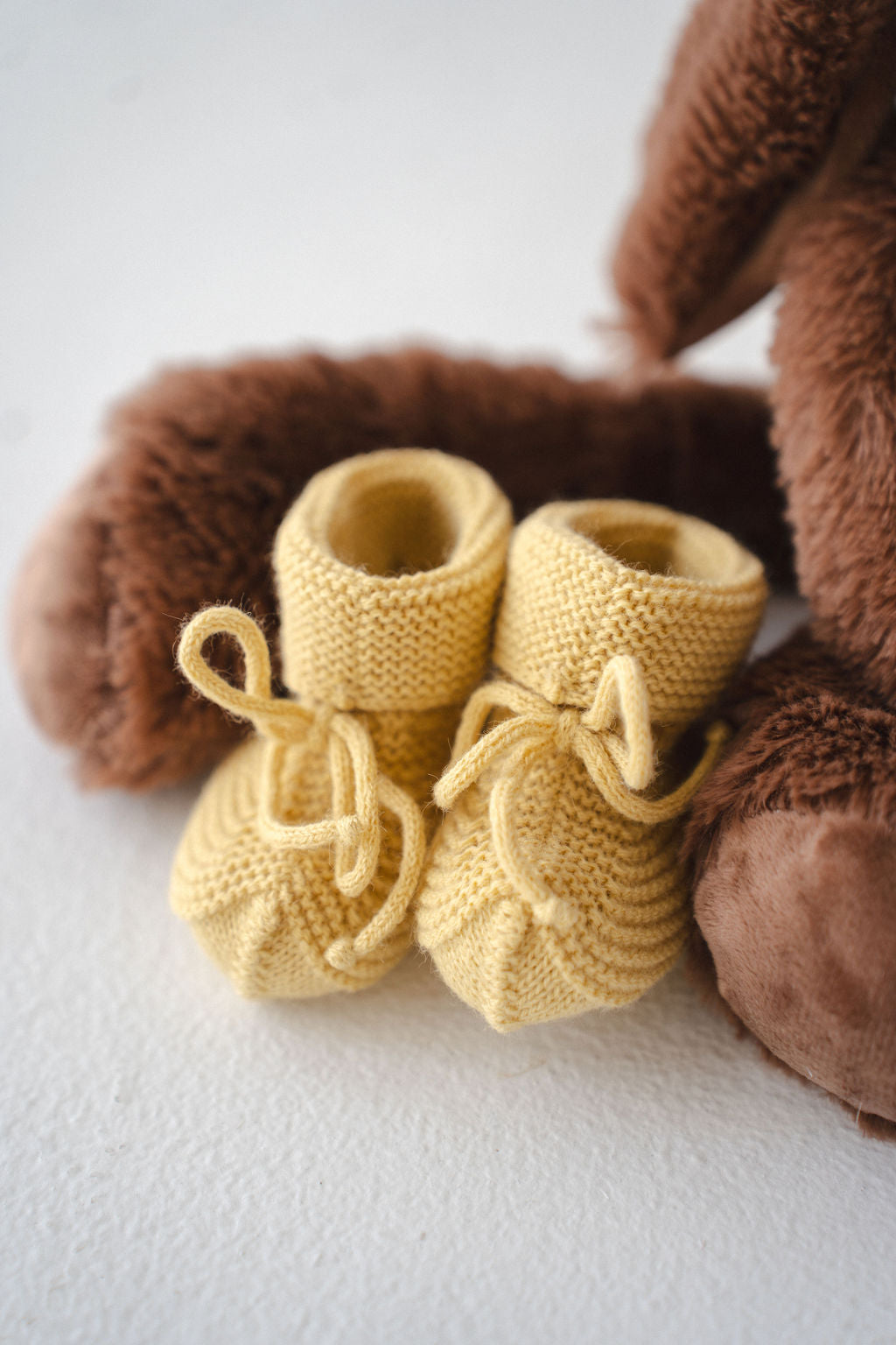 Mustard Nectar Knitted Romper 3 pc Set with booties - 9859