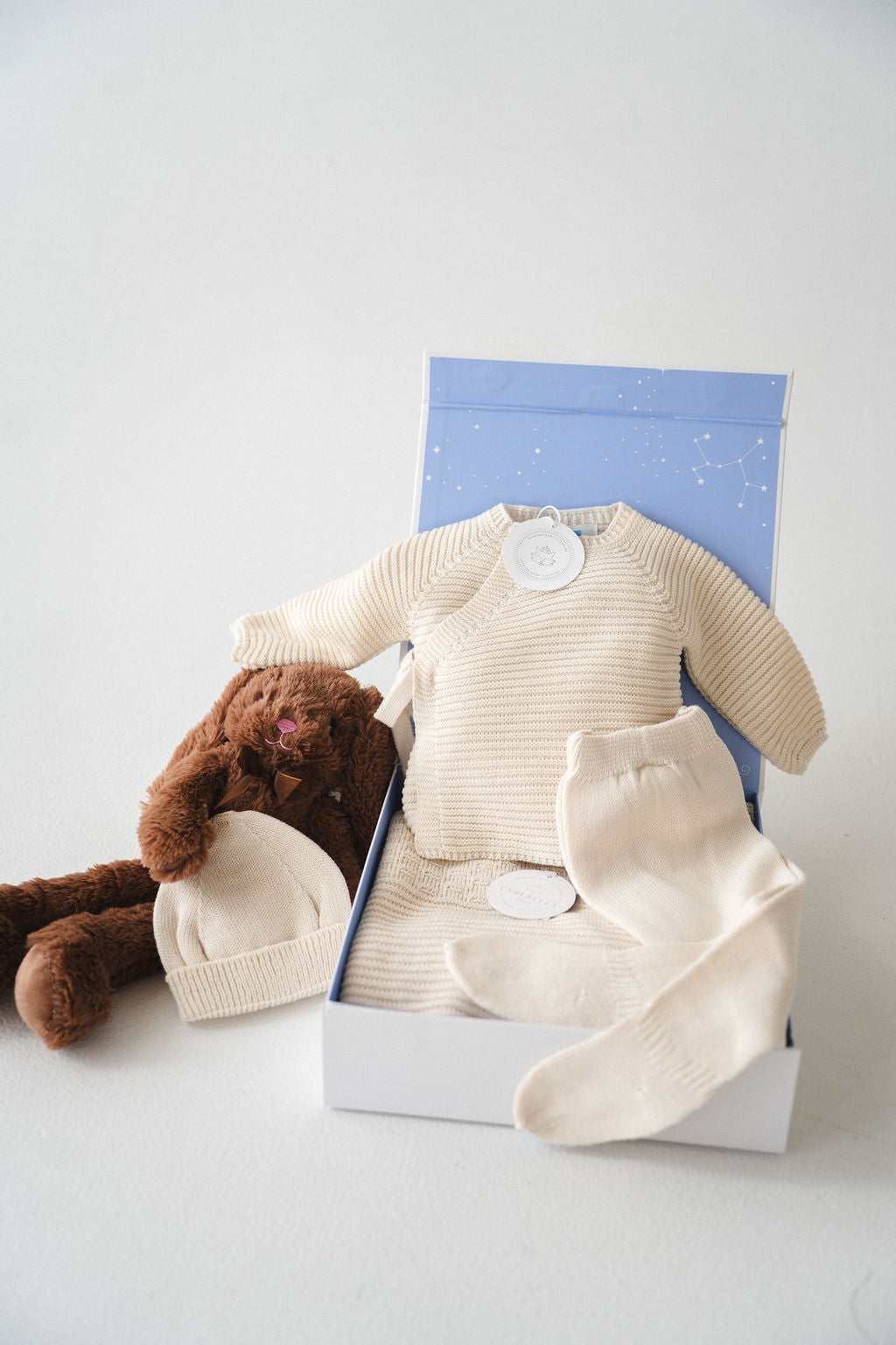 FEATHER NATURAL Knitted Baby (4 pc Set)- 9811 R