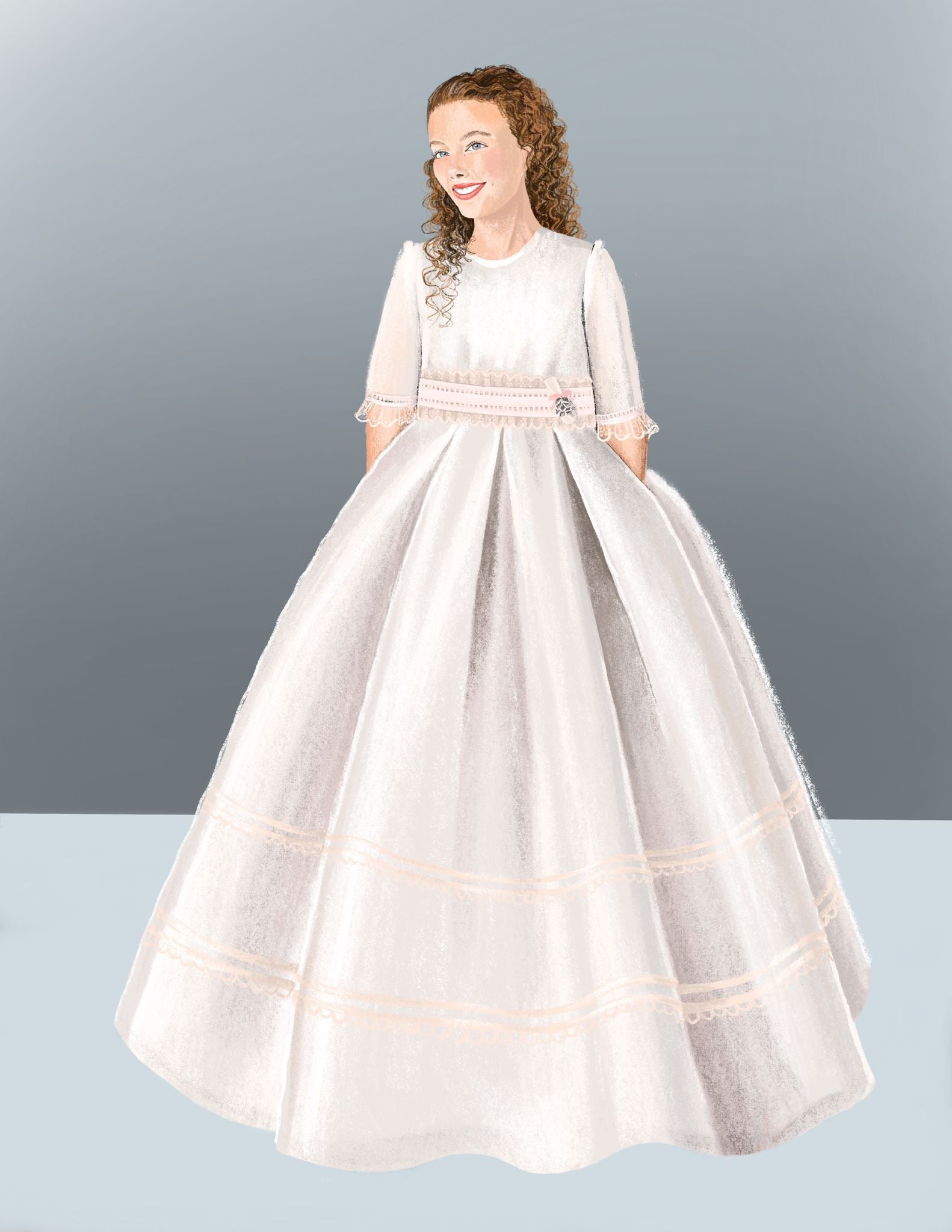 Communion Dress Illustration