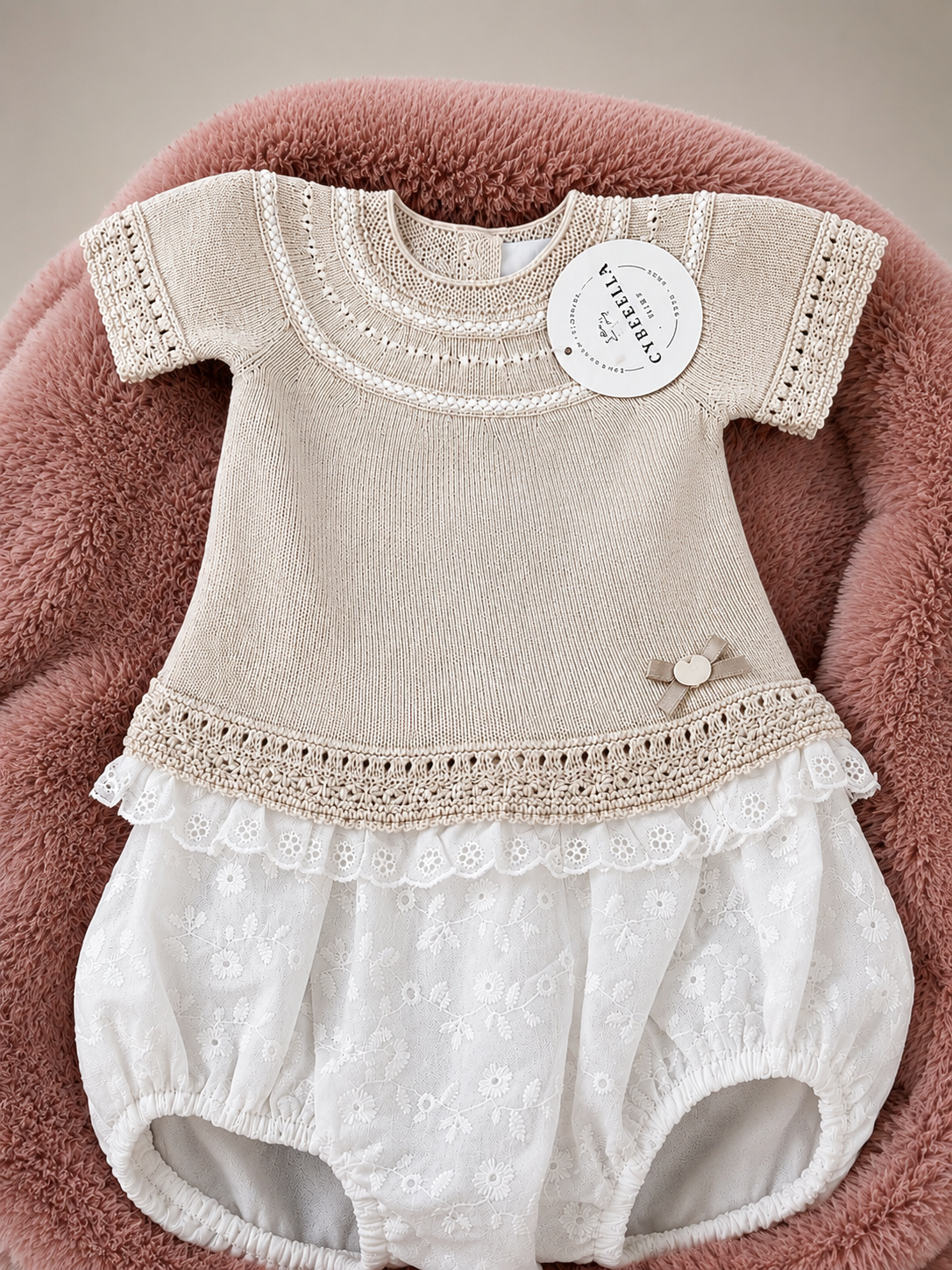 Sand Lace Knit Set #C8121
