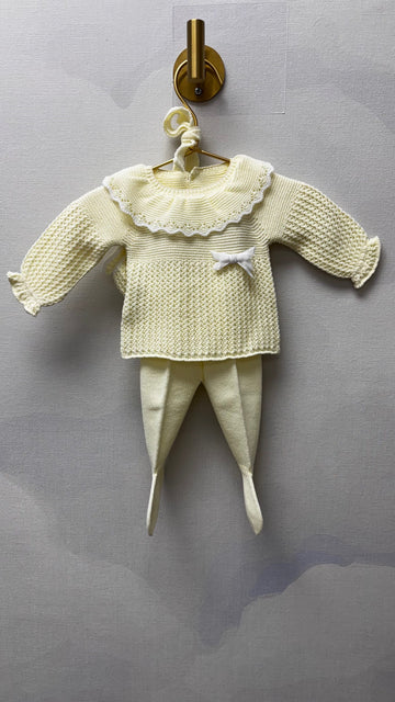 Butter Yellow - 3 pc Knit set (9807R)