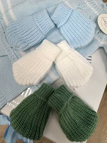 Knitted Baby Mittens