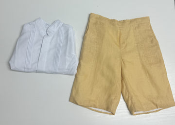 Golden hour Boy Linen Short Set (4005)