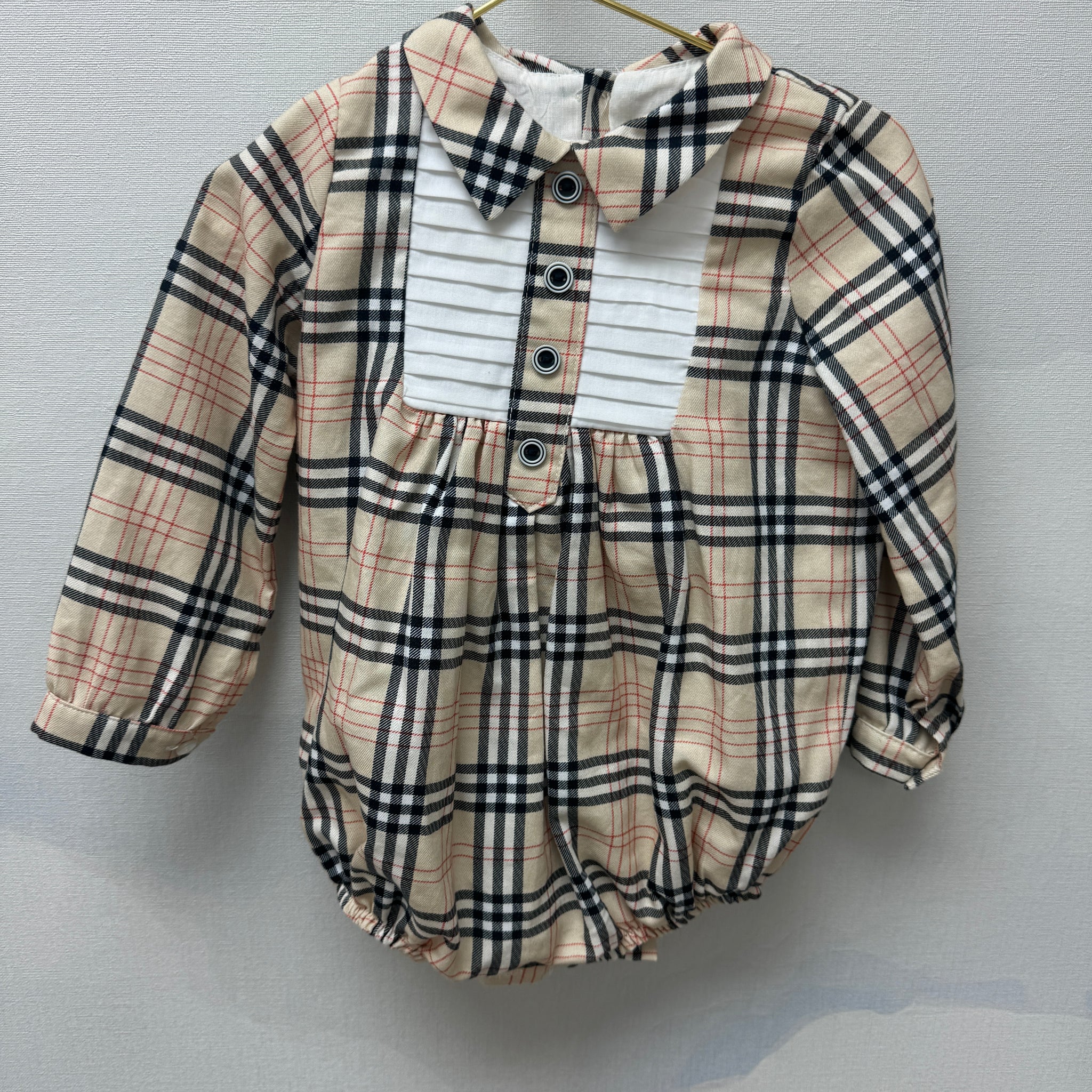 Baby Plaid Romper