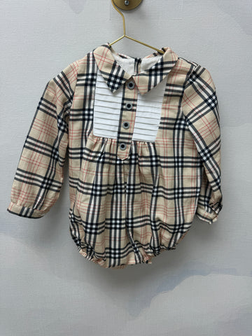 Baby Plaid Romper