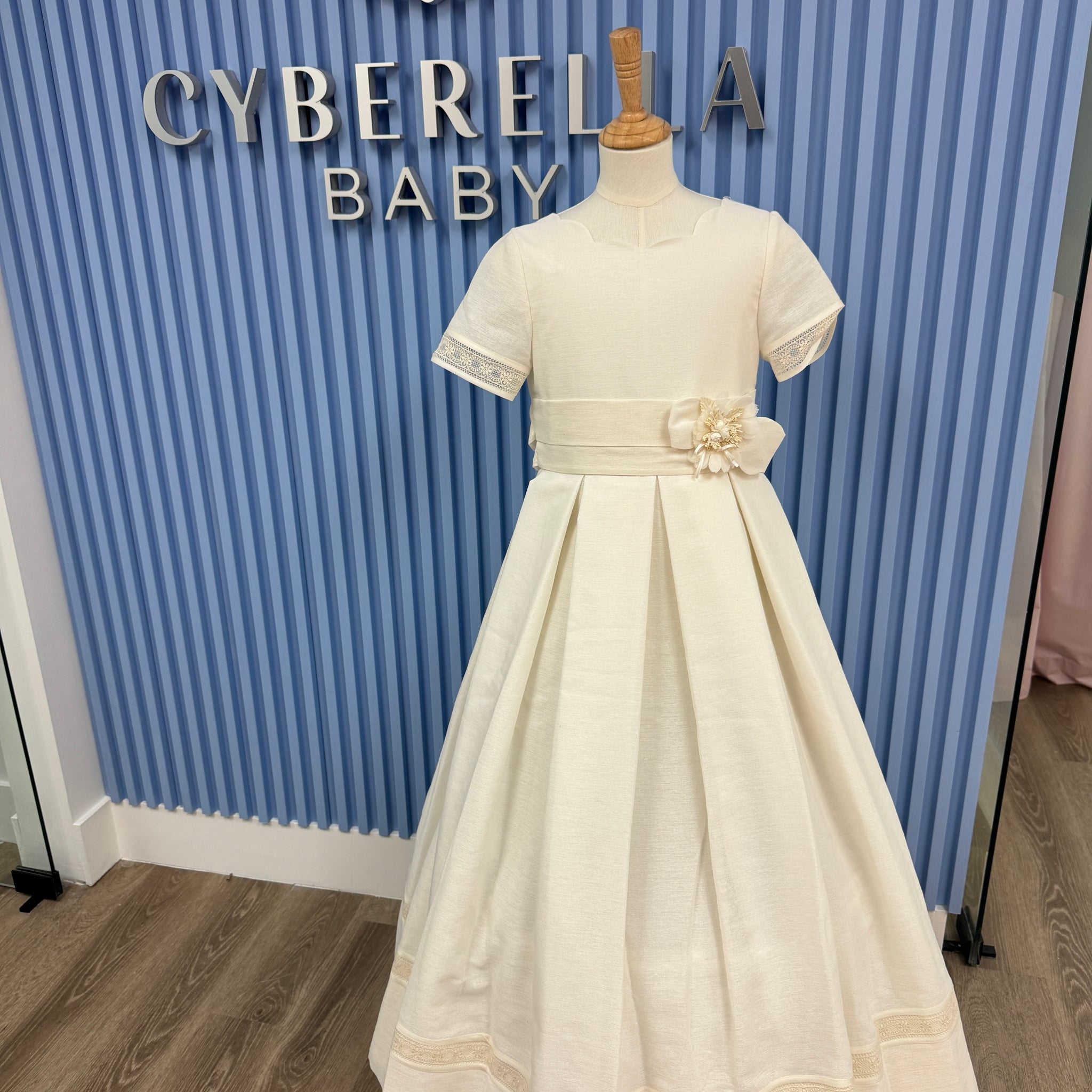 First Communion dress Model 5809- All in Ivory