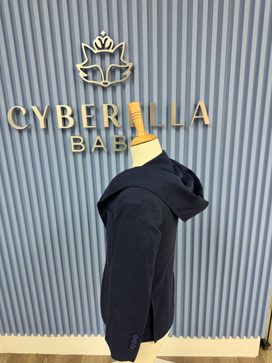 Boy First Communion Dark Blue Linen Preppy Blazer