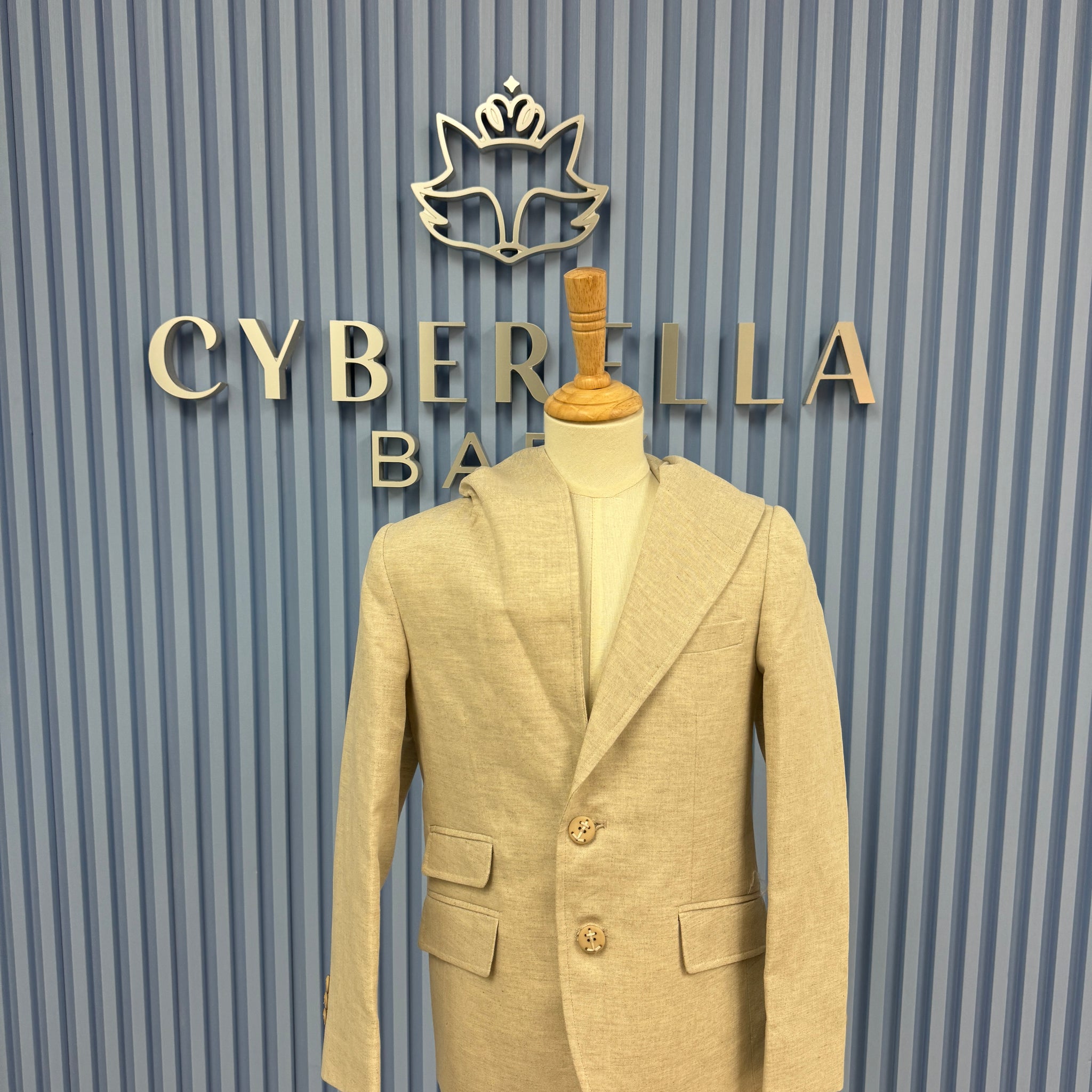 Boy First Communion Khaki Linen Preppy Blazer