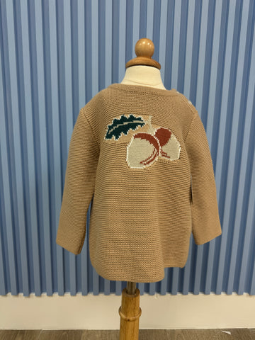 Cozy  Chesnut charm sweater