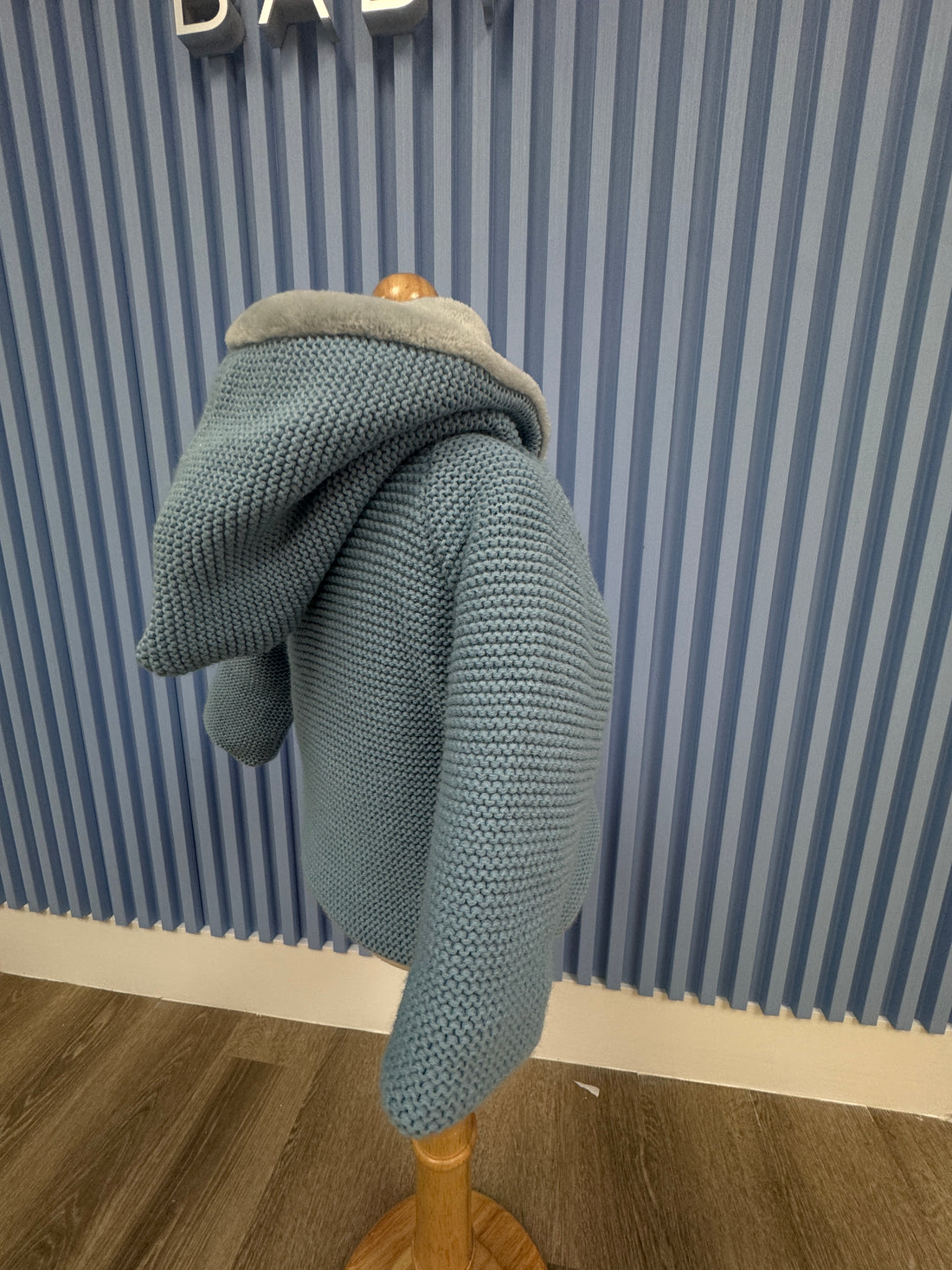 Baby Winter Blue Jacket - Soft Fleece Lining & Cozy Hood