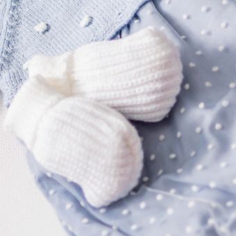 Knitted Baby Mittens