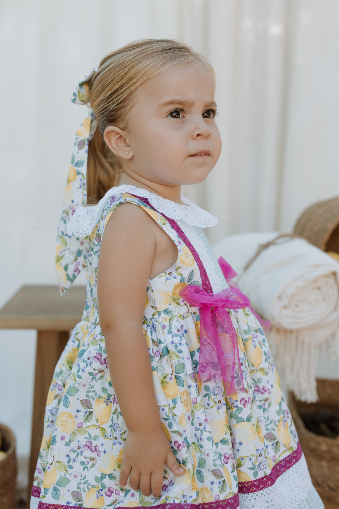 Lisa Lemon Print Dress (Spring-Summer Collection)