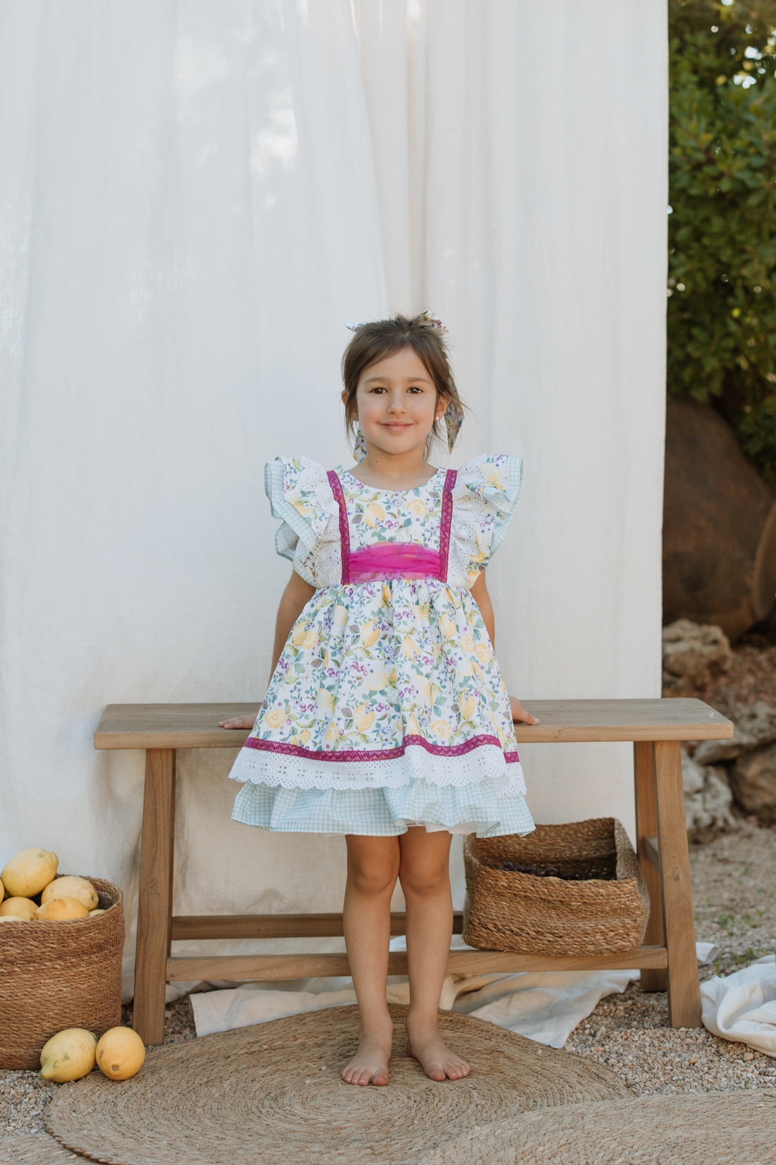 Lara Lemon Print Dress (Spring-Summer Collection)