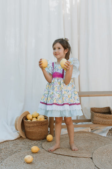Lara Lemon Print Dress (Spring-Summer Collection)