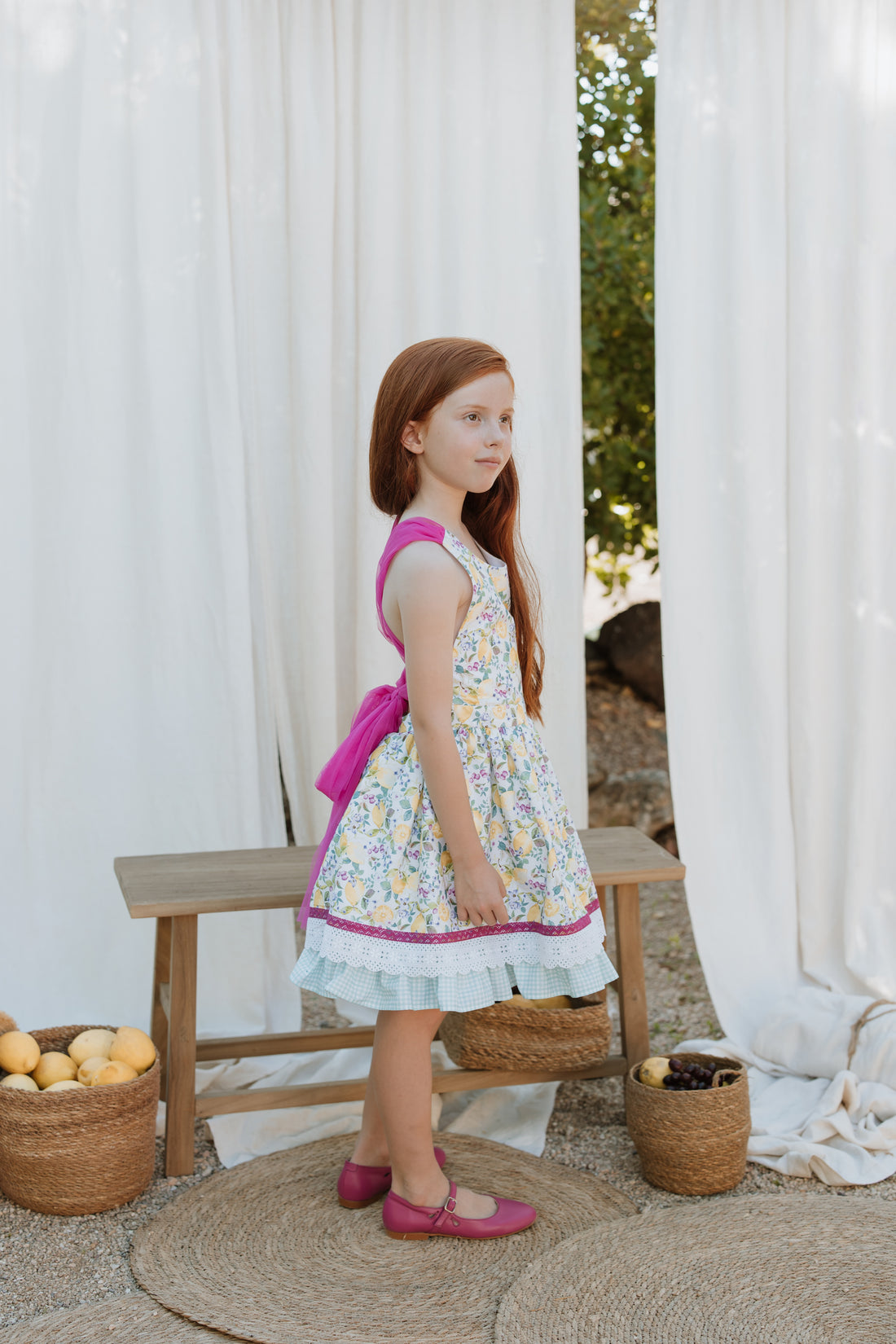 Leticia Lemon Print Dress (Spring-Summer Collection)