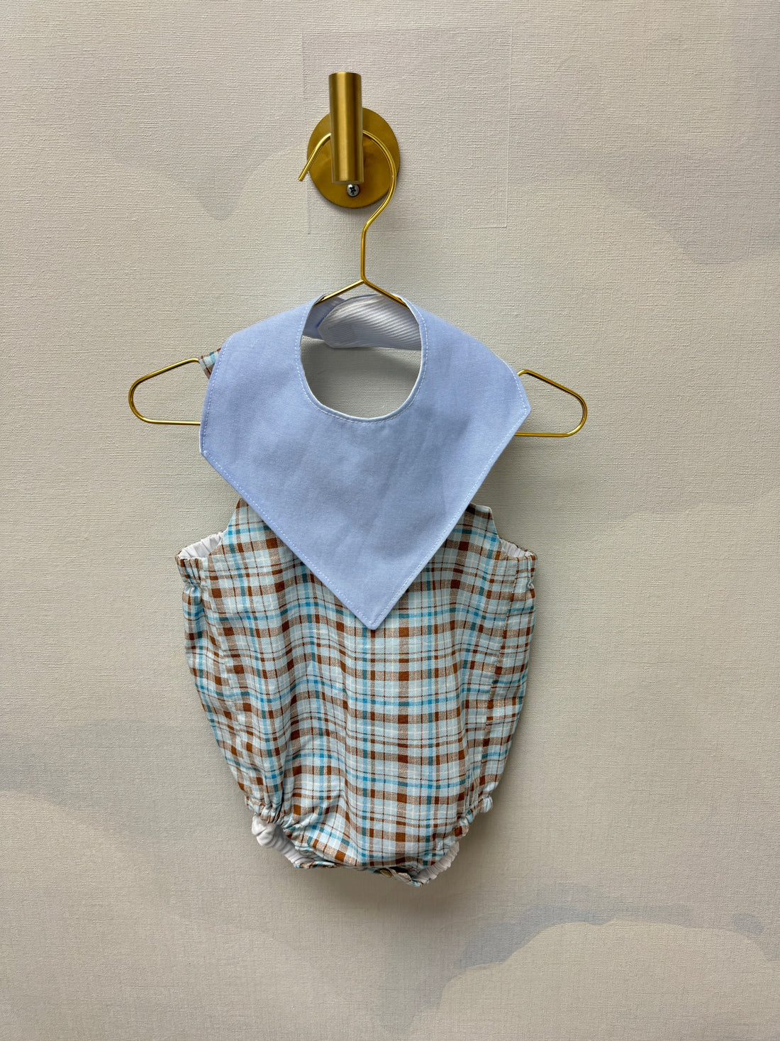 Classic Baby Romper – Linen Design |722
