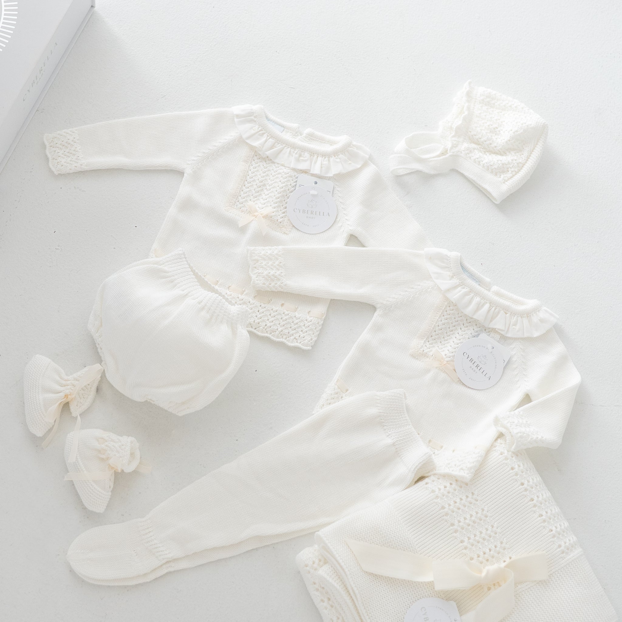 Cream Puff- 7 piece Newborn Gift Set #9618G/ #9639/ #PO100