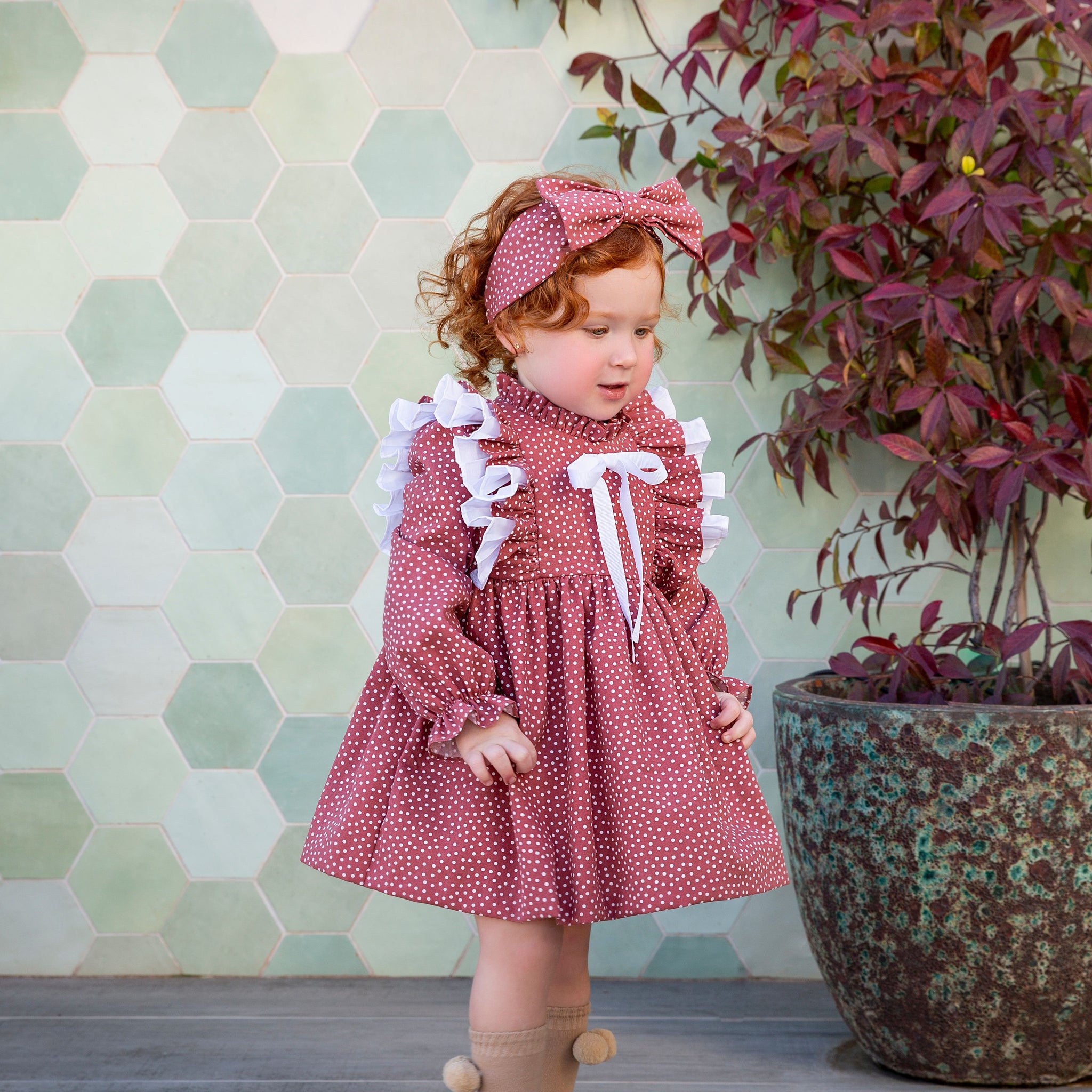 Strawberry Tart Dress #4037 | Adorable Baby Dress for Special Occasions