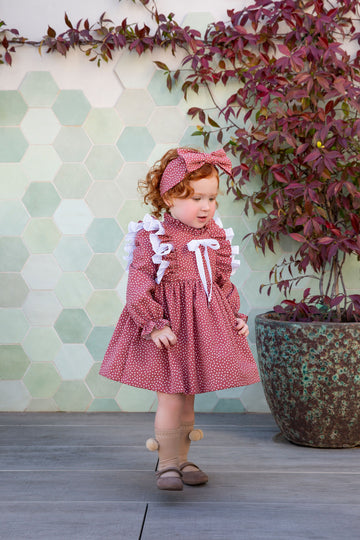 Strawberry Tart Dress #4037 | Adorable Baby Dress for Special Occasions