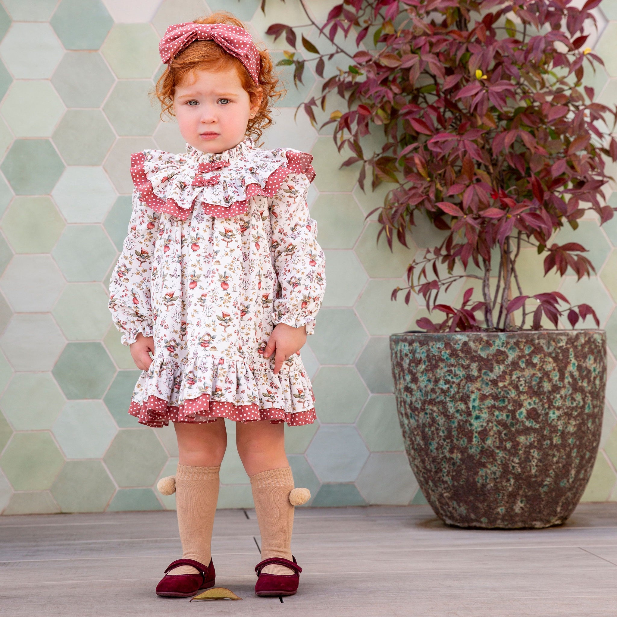 Strawberry Tart Baby Dress | Adorable #4035 for Special Occasions