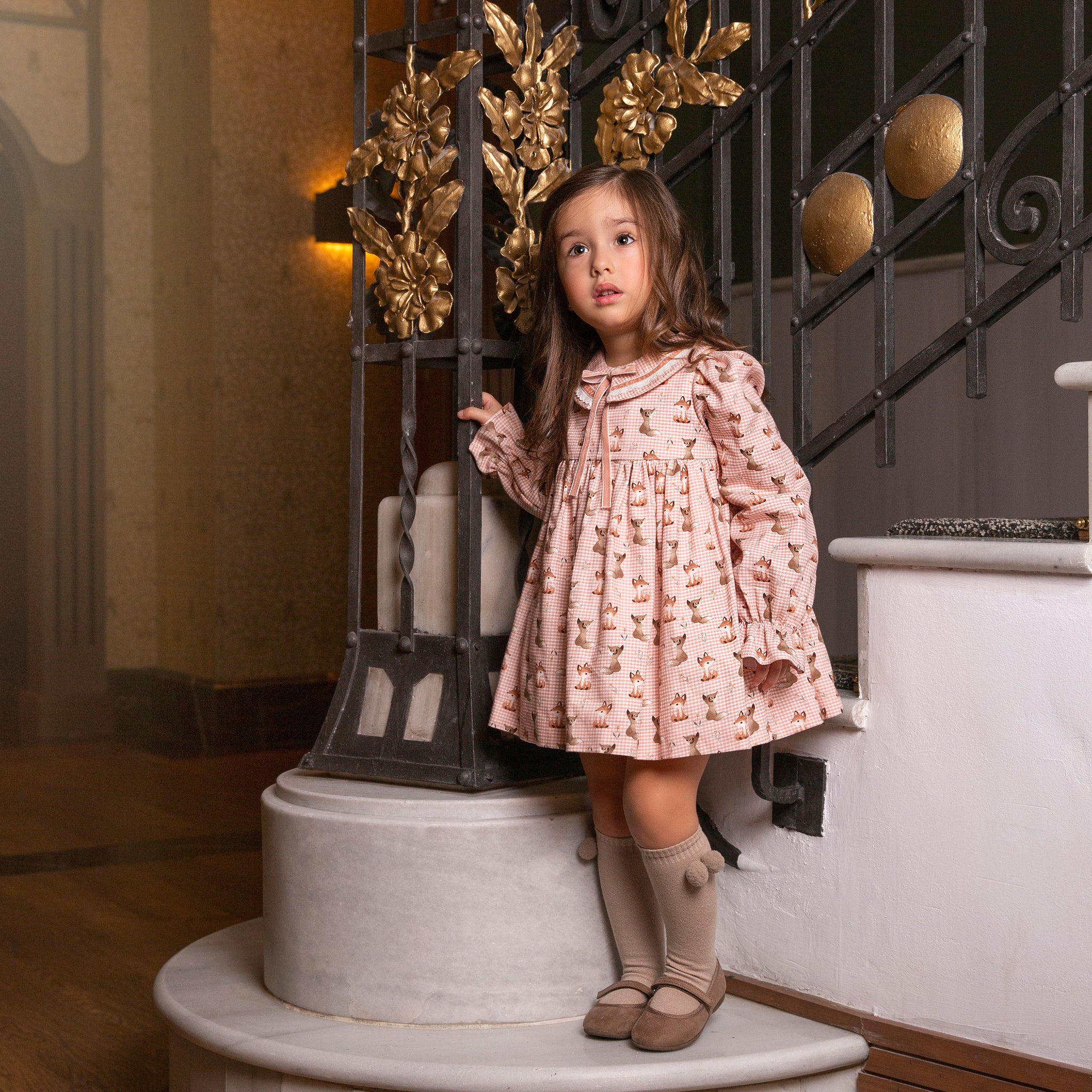 Fox Baby Dress #4015 | Adorable Outfit for Girls | Perfect for Special Occasions