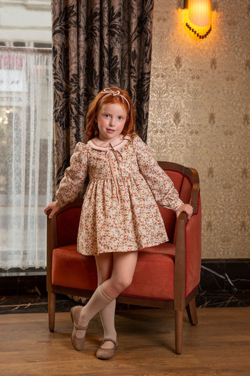 Fox Print Dress #4018 | Adorable Outfit for Girls | Perfect for Special Occasions