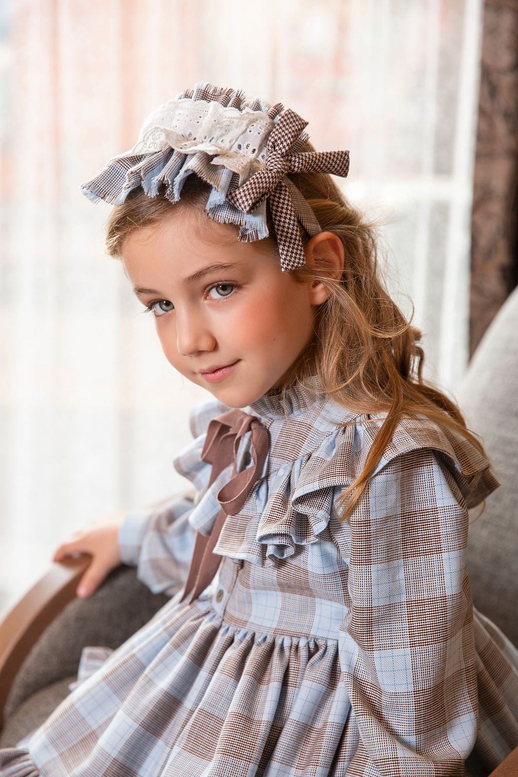 Sweet Tartan Dress #4029 | Adorable Outfit for Girls | Perfect for Special Occasions and Holidays