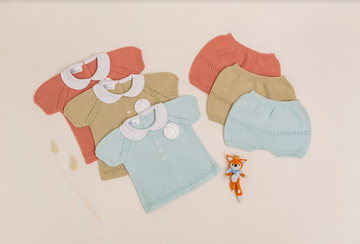 LONDRES COLORS | Baby Knit Set SHORT (2pcs.) #10515