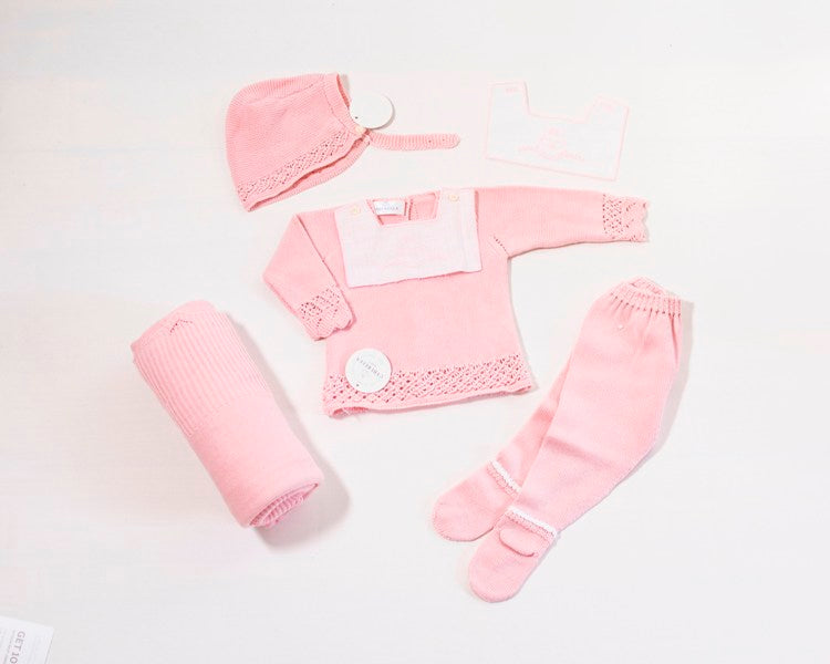 Cyberella's Fox | Baby Knit Set (4pcs.) with blanket